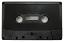 black audio cassette