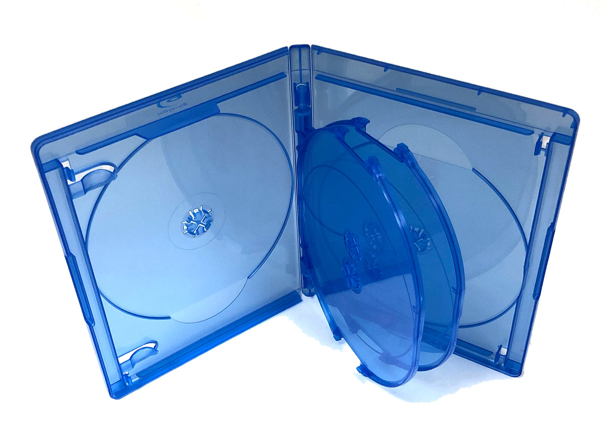 Double Blu ray Case 25 mm Spine New Replacement Amaray Cover Holds 2 Disks 