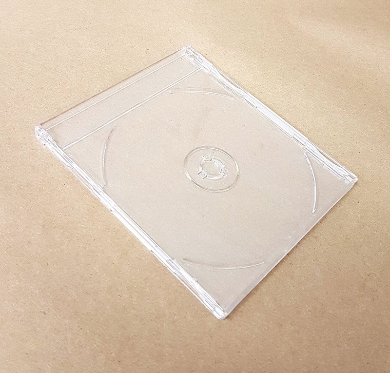 Single CD 5.2mm Slim Jewel Case Frosted Clear With Tray High Quality New 