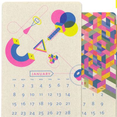 2017 Isometric Risograph Calendar