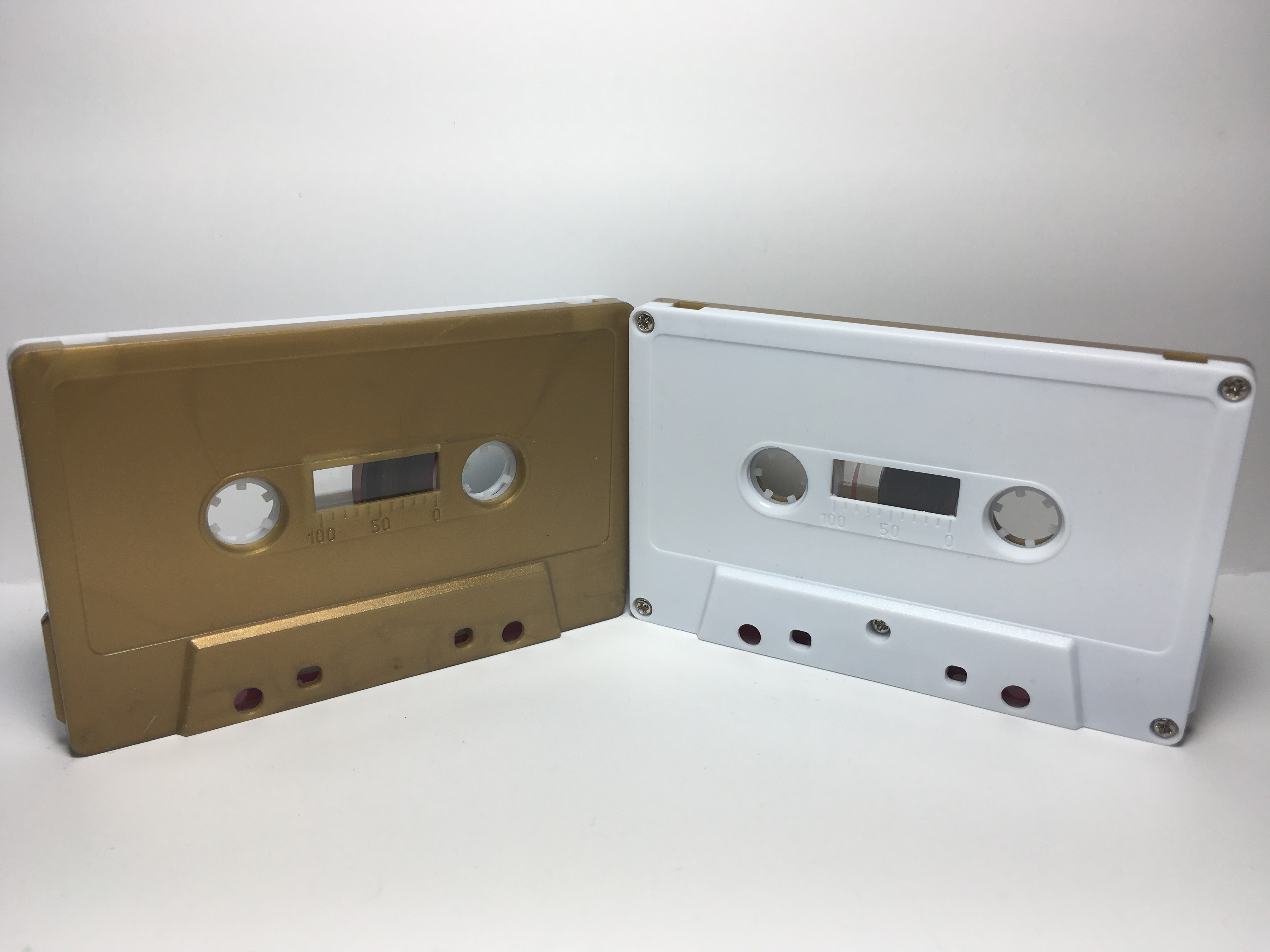 C-59 Normal Bias White & Gold Cassettes 12 Pack