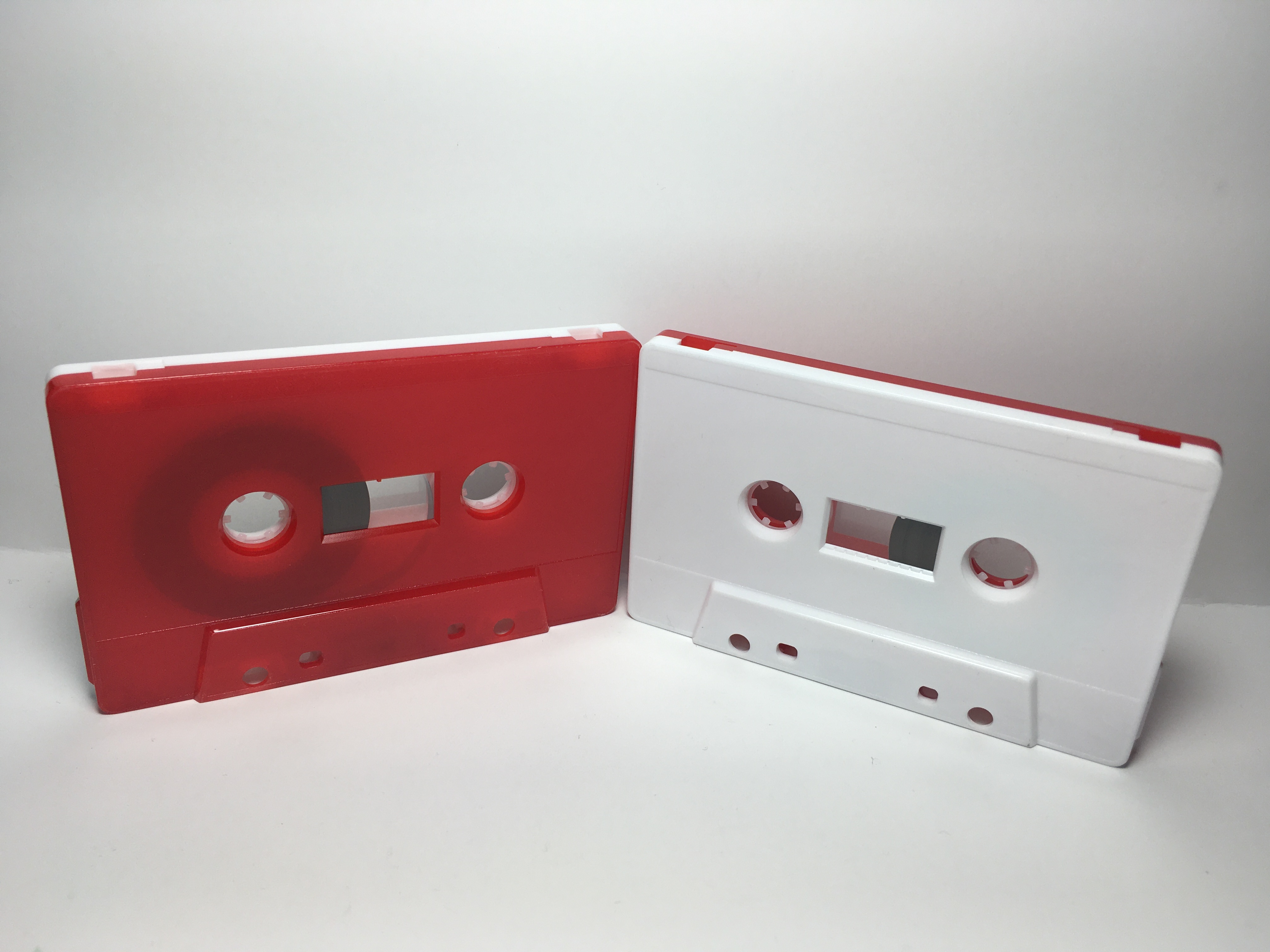 C-50 Normal Bias Red & White Cassettes 20 pack