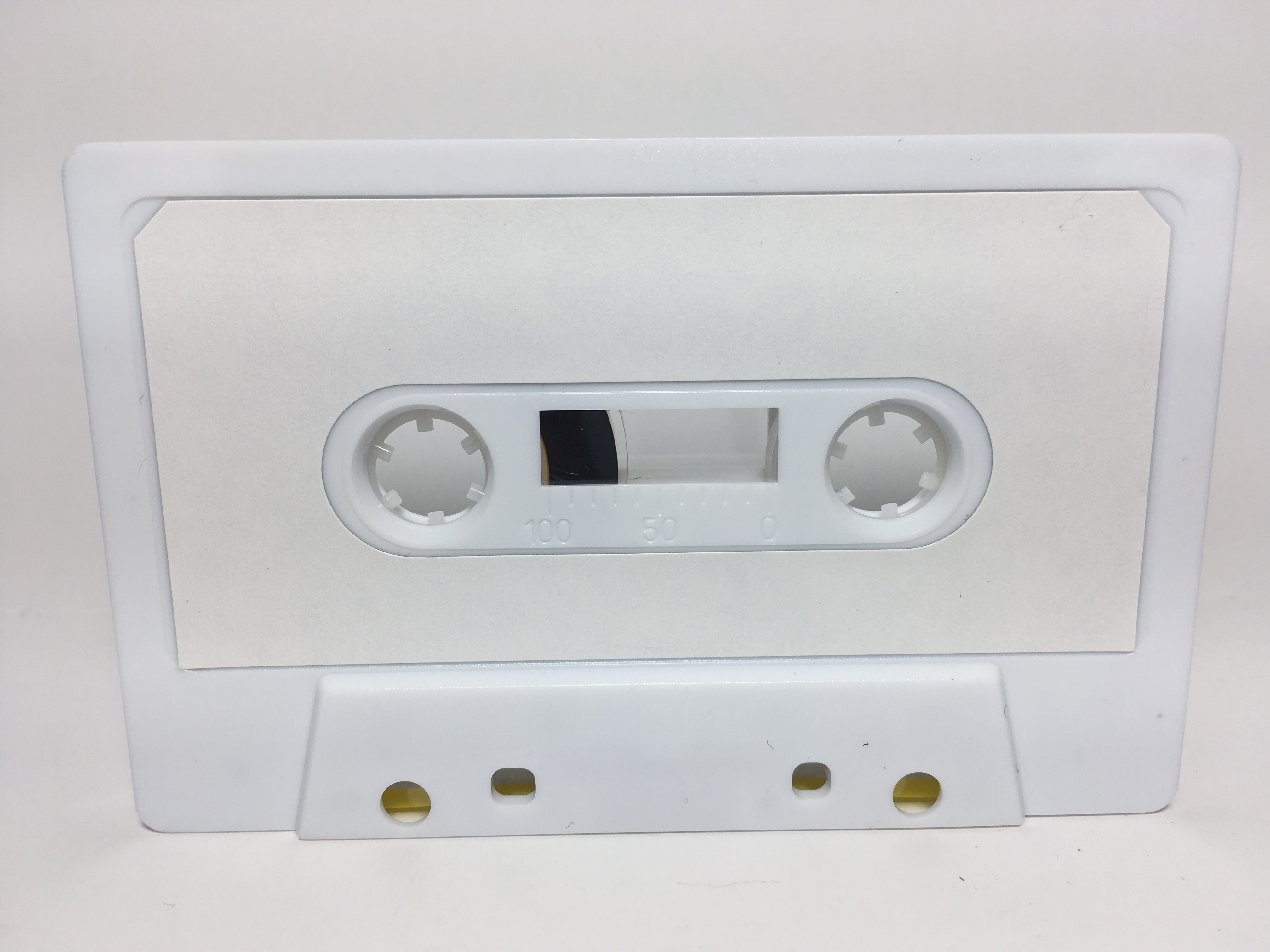 C-30 High Bias White Labeled Cassettes 6 Pack