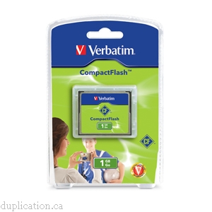 COMPACT FLASH 1GB VERBATIM 4 PACKS