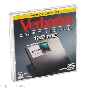 Verbatim 3.5 MO 1X MAC Format - Magneto-Optical disk x 1 - 128 MB