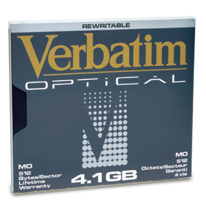 VERBATIM 5.25-INCH MO 4.1GB REWRITABLE (8X) 10PK