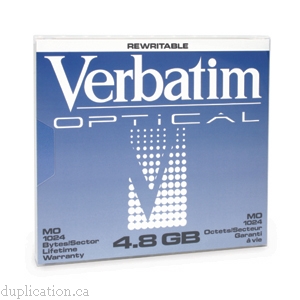 Verbatim 5.25 MO 8X Capacity -Magneto-Optical disk 4.8 GB