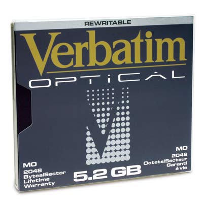Verbatim 5.25 MO 8X Capacity - Magneto-Optical disk x 1 - 5.2 GB
