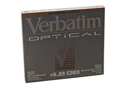 Verbatim 4.8GB 8x Write-Once MO Disc 92846