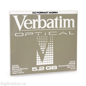 Verbatim 8X CC Worm Optical 25 8X CC WORM Optical 5.2GB 2048B/S