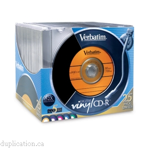 Verbatim Digital Vinyl - 25 x CD-R 700 MB ( 80min ) - slim jewel case - storage