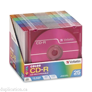 Verbatim Color - CD-R 700 MB ( 80min ) 52x - slim jewel case - Master carton