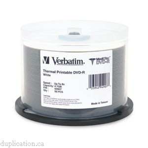 Verbatim MediDisc - DVD-R 4.7 GB 8x - white - thermal transfer printable surface 200 pcs