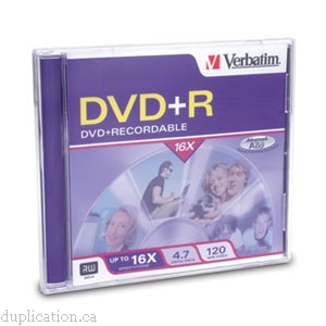 Verbatim - 1 x DVD+R 4.7 GB 16x - jewel case