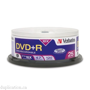 Verbatim - 25 x DVD+R 4.7 GB 16x – spindle