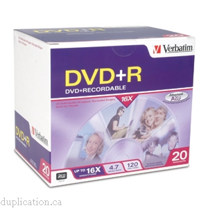 Verbatim - 20 x DVD+R 4.7 GB 16x - slim jewel case