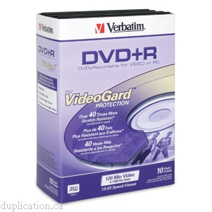 Verbatim 95104 Super Quality VideoGard DVD+R 4.7GB in Videotrim Cases 10PK