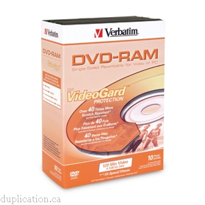 DVD-RAM 4.7GB 3X with VIDEOGUARD JC