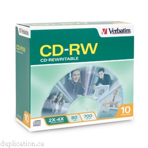 Verbatim CD-RW 2X-4X slim jewel case