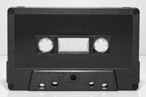 C-60 Black w/Square Window Hifi Ferro Type 1 Audio Cassette  