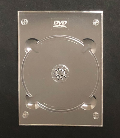 Clear DVD Digi Tray With Logo - Clear - 2nd style - 200 pieces
