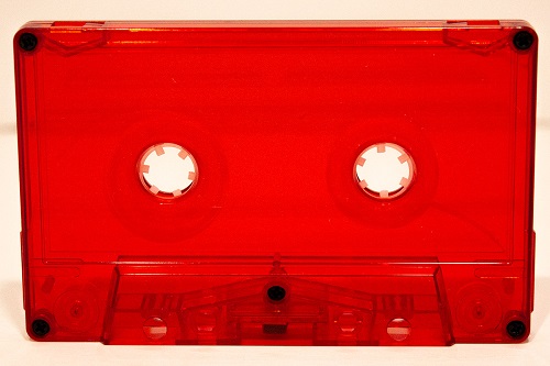 C-86 Red Transparent Hifi Ferro Type 1 Audio Cassette  