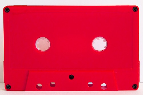C-30 Red Windowless Hifi Ferro Type 1 Audio Cassette      