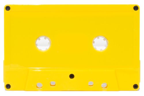 C-26 Opaque Yellow Windowless HiFi Ferro Type 1 Audio Cassettes