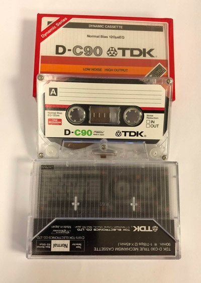 TDK D 90 NORMAL POSITION TYPE I BLANK AUDIO CASSETTE JAPAN 1979