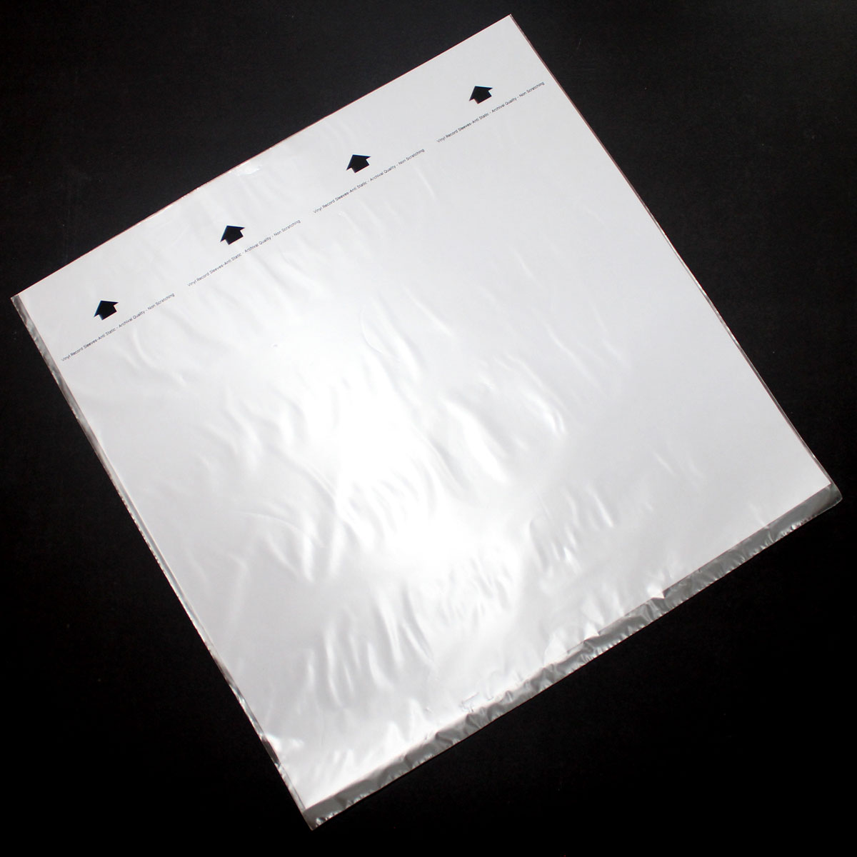 Rice Paper Inner Sleeve With Arrows for 12 Inch Vinyl Records 50-Pack