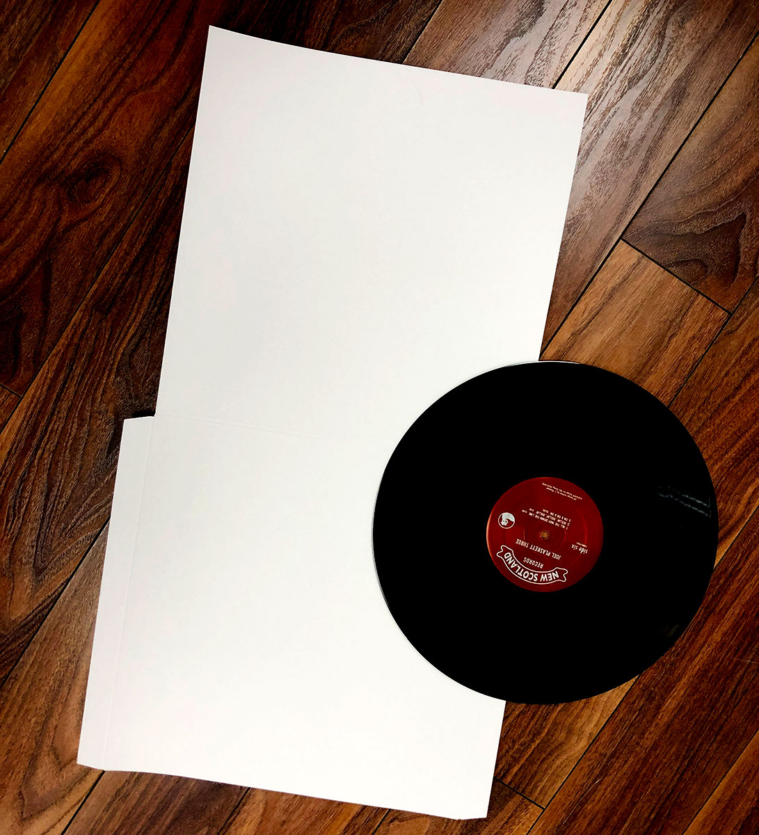 12 Inch Record Jacket Flats, Coated White Surface, Printable, With Spine