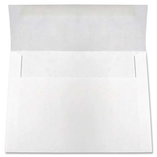 4 3/8 x 5 3/4 A2 Invitation Envelopes, 24 lb White Wove, Open Side