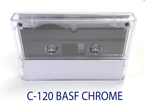 C-120 BASF Chrome High Bias Tape in Clear Shells