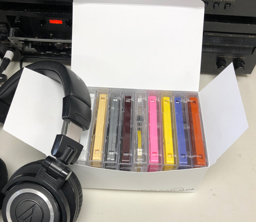 FREE Shipping C-90 Color Mixtape Pack - 90 Minute Cassettes with Cases and J-Cards 10-pack