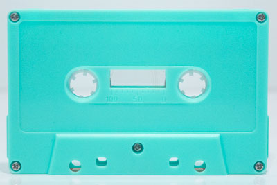 C-57 Turquoise Audio Cassettes with CHROME Music-Grade Audio Tape