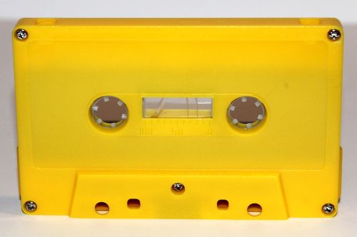 C-10 Classic Yellow Audio Cassettes With Super Ferro Music Grade Tape
