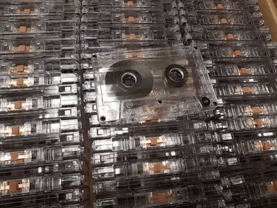 C-40 Cobalt High Bias Tape in Transparent Cassette