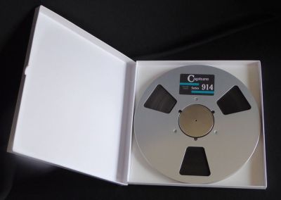 Capture 918 Reel to Reel Audio Mastering Tape 10.5 Inch Metal Reel With Box, 1/2 Inch x 2500 Feet