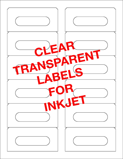 Transparent Audio Cassette Labels For Inkjet Printers
