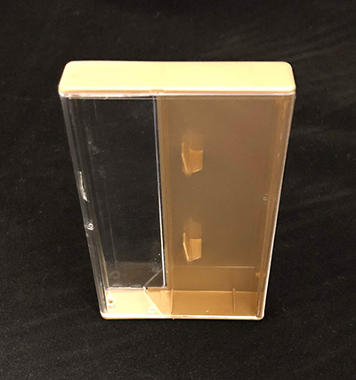 Gold and Clear Cassette Box
