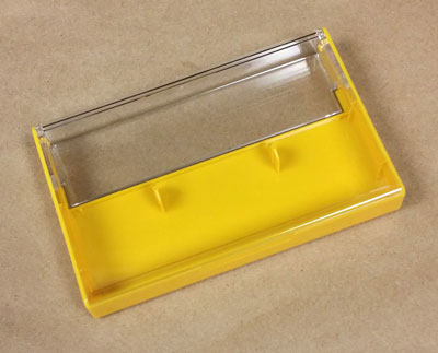 Clear/Mustard Yellow Norelco Case for Audio Cassettes