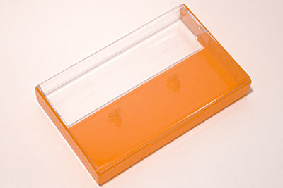 Fluorescent Orange Solid Cassette Box