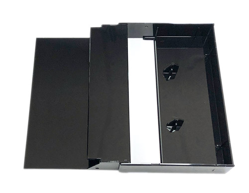 Full Black Cassette Cases with square corners
