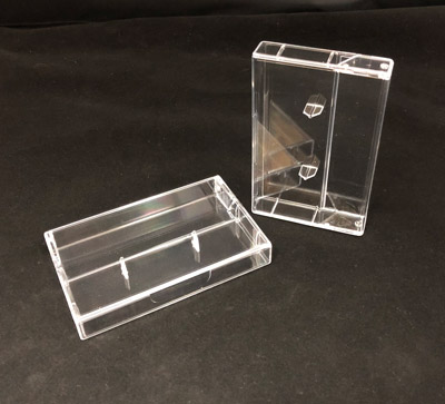 Clear Cassette Boxes With Straight Blades