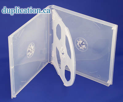 4-CD or 4-DVD Poly Box with Overlay (Also for 2)