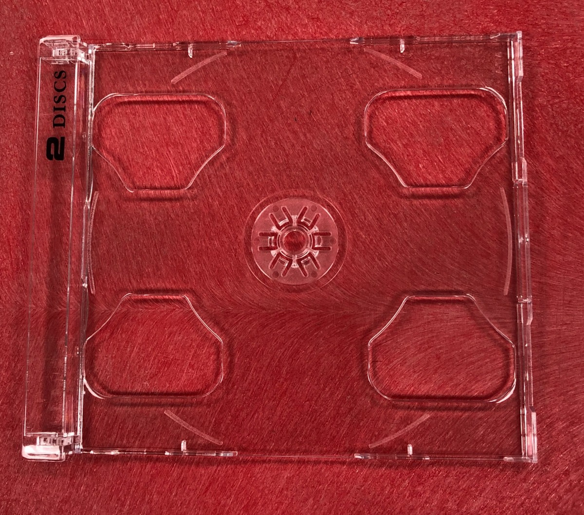 2-CD Clear Smart Trays With 2 DISCS Logo
