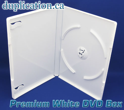 Premium White DVD Cases, 25 pieces