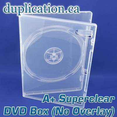Super clear DVD box without overlay - 100 pieces