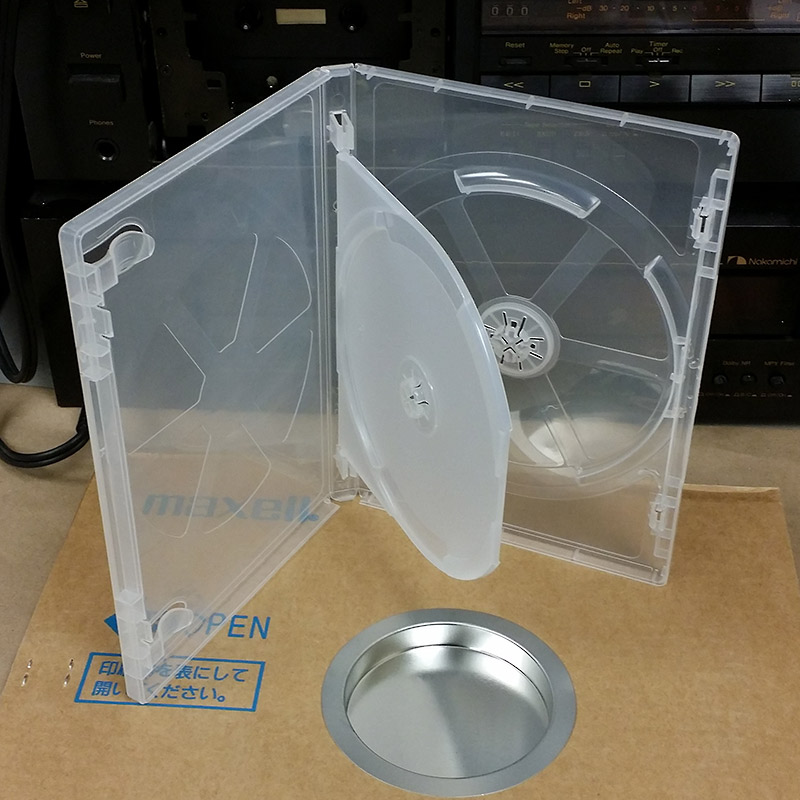 Pro Quality Super-Clear 15mm Double DVD Case (can be converted to single)