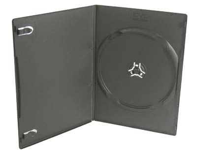 Slim 7mm Black DVD Case with overlay 